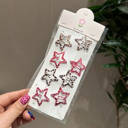 Leopard Print Hair Clips