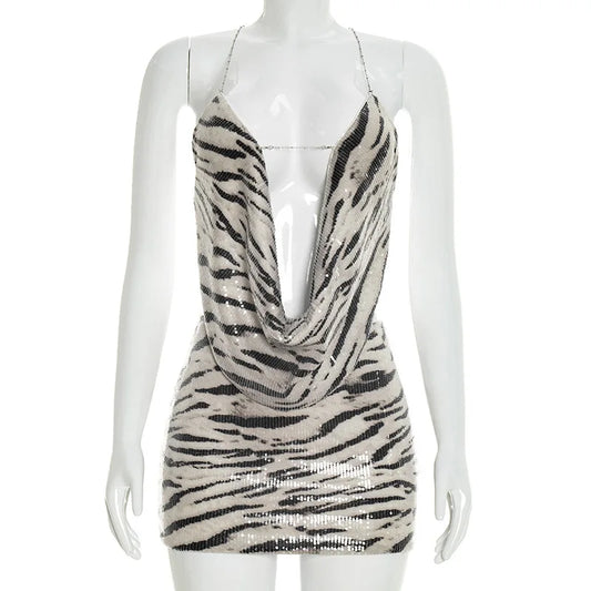 Zebra Striped 2 Piece Set Women