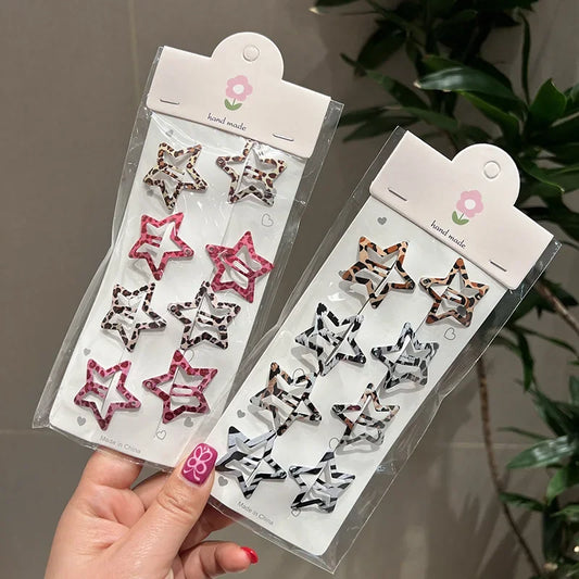 Leopard Print Hair Clips